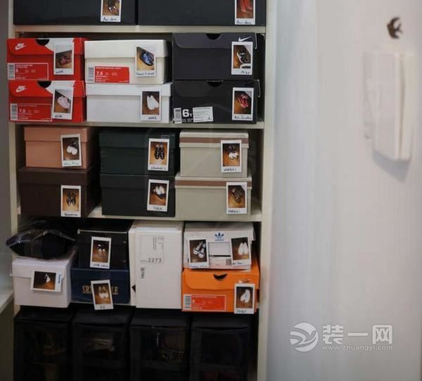 家居鞋子收纳—用统一的鞋盒,保持视觉干净