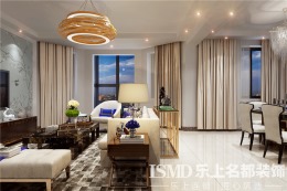 富翔天地160平米完工验收装修实景图 乐上名都装饰工地欢迎预约参观